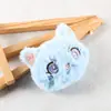 Broche de Peluche de Gato de Ojos Azules de Dibujos Animados Cadena Colgante Muñeca Linda Accesorios de Muñeca Colgante para Bolsa Accesorios de Joyería Accesorios