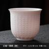 A5L jade de cordero blanco porcelana taza de té kung fu taza maestra arena púrpura horno sutra del corazón taza individual tazón de té de cerámica grande