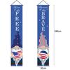 Artículos de Exportación Transfronteriza Más Vendidos: Pareja de Banderines para el Día de la Independencia Americana, Banderines para Porche, Señales, Par de Banderines Decorativos de 30*180cm