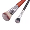 Novo Conjunto de Pincéis para Sombra Nasal de Cerdas Macias, Pincel de Beleza Facial, Cabo de Madeira Portátil, Dois Conjuntos de Pincéis de Cabelo de Nylon