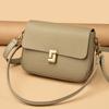 Bolso Bandolera de Cuero Genuino para Mujer 2026 Nuevo Modelo Bolso de Hombro Vintage de Alta Gama Versátil Piel de Vaca de Primera Capa Bolso Cuadrado Pequeño