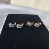Novedad 2021 Estilo de Moda Pendientes de Plata S925 con Aguja y Diamantes Brillantes en Forma de Media Luna Pendientes de Botón Sencillos y de Moda de Celebridad de Internet Coreana