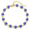 Pulseira Amazon Metal Olho do Diabo clipe de papel corrente de miçangas fecho lagosta ajustável pulseira requintada para presente