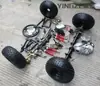 Accesorios para kart de cuatro ruedas eléctrico modificado DIY suspensión delantera dirección eje diferencial motor de accionamiento por eje eje trasero neumático de 6 pulgadas