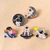 Broche de Astronauta Ins Moderno Personalizado Creativo Insignia de Metal Ropa Bolsa Pin Japonés Lindo Accesorios de Dibujos Animados