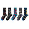 Calcetines de Moda Estilo Chino Figura Mítica Grosor Medio Cuatro Estaciones Casuales Algodón Transpirables Absorbentes de Sudor