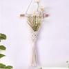Handmade tecido seco flor rede decorativa pingente nórdico ins estilo horizontal sala de estar corredor tapeçaria decorativa