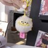 Llavero con colgante de pelo de conejo de imitación, de peluche, con forma de dinosaurio comunitario, para bolso, accesorio para teléfono móvil, Wen Chuang