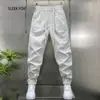 Pantalones Jogger Casuales de Marca de Moda Elegantes de Gama Alta para Hombre, Nuevos de Verano de Secado Rápido Versátiles Pantalones Deportivos Premium
