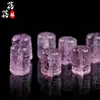Beibeifu Cristal Amatista Natural Patrón Cuentas Barril Piezas Talladas Agujero Pasante Piezas Pequeñas Accesorios Joyería DIY Mayoreo
