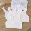 Chaleco de desarrollo para niñas de primera etapa, de hombros anchos, cómodo y transpirable, adecuado para estudiantes adolescentes, con copas fijas