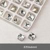 Nail Art Jóias de diamante em formato especial Internet Celebrant Explosões Luxo Cristal Vidro Transparente Cor Pontudo Fundo Torto Coração Zircão 5a Nail Art de diamante