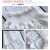 Falda Corta Blanca de Cintura Alta para Mujer, Nueva Falda de Capas Estilo Ballet Verano 2027, Falda Abullonada de Cintura Alta en Línea A