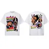 Stejwell Camiseta Estampada do Lendário Rapper Biggie Smalls Algodão Puro Pesado Casual Versátil Manga Curta
