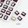 Dongzhou Broca Angular Retangular Broca de Bala de Gelo Broca Tridimensional Imitação de Corte Hua Galvanoplastia a Vácuo Prata Ornamentos para Unhas Acessórios Personalizado