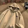 Sudadera con capucha americana 2025 para hombre Otoño e Invierno Nueva Marca de Moda Estilo Coreano Oversize Estilo Perezoso Sudadera Holgada