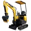 Excavadora Pequeña Tipo 16, Máquina Mini Gancho Tipo Oruga para Uso en Sitios de Construcción Estrechos para Operaciones Agrícolas y Forestales
