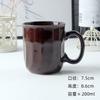 Copo de Café da Manhã Cerâmico Econômico Estilo Retrô para Casa, Conjunto de Copos para Bebida, Copo Esmaltado em Forno com Pequenos Defeitos
