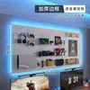 Sala de E-sports painel perfurado prateleira de parede preta mesa de computador painel de parede armazenamento decoração de arte em ferro display Maibao