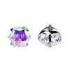 Garras de Titânio F136 Floco de Neve de Zircônia Cravejado com Zircônia 5A Piercing Labial Piercing de Osso da Orelha Titânio G23 Liga de Titânio Joia para Orelha Joia para Piercing
