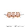 Estilo Europeu Ouro Rosa Leve Luxo Armazenamento Pote Criativo de Doces Decoração Mesa de Casa Pote de Plástico com Processo de Estampagem a Quente