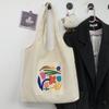 Bolso de Lona de un Solo Hombro Modelo Nuevo 2026 para Mujer, Bolso Tote Casual Fresco Artístico Estilo Japonés Simple