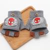Luvas com Tampa Flip Infantil Desenho Animado Fofas Outono e Inverno Luvas de Meio Dedo para Meninos e Meninas Estudantes Escrita à Prova de Frio Luvas Quentes de Cinco Dedos