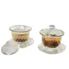 Conjunto de Xícaras de Chá Fair Cup de Vidro Preto Gelo Retrô Estilo Japonês Acessórios Domésticos para Chá Kung Fu Conjunto de Chá Divisor de Chá Xícara de Chá