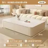 Conjunto de Mesa de Centro e Rack de TV em Pedra de Cristal Cor Creme para Sala de Estar, Novo Modelo para Apartamentos Pequenos, Combinação Simples de Mesa de Centro e Rack de TV de Chão