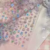 Pegatinas para Uñas de Flores Secas Artificiales Tipo Floral, Fragmentos Florales Pequeños en Relieve 3D, Calcomanías Decorativas de Uñas de Moda