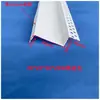 Tira positiva para esquina exterior de doble párpado Tira positiva para esquina tipo W Tira de cierre tipo M Tira de acabado para techo de panel de yeso Líneas de esquina positivas y negativas de PVC