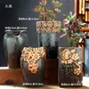 Vaso de flor suculenta cerâmica vaso de árvore velha diâmetro grande liquidação combinação especial cerâmica grossa retangular com prato criativo