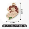 Pingente Individual Sereia Desenho Animado Esmalte DIY Colar Pulseira Charme Fábrica de Joias Venda Direta, Pode Ser Misturado e Enviado Transfronteiriço