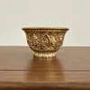 Cobre Puro Oito Tesouros Tigela de Água Oito Auspiciosos Oito Copos Tigela de Água Suprimentos para Abastecimento de Água Adoração a Buda Água Benta Copo Latão Coleção