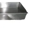Bandeja de Congelación Cuadrada de Acero Inoxidable Caja para Carne Congelada Bandeja para Mariscos y Pescado para Uso en Fábrica de Alimentos y Almacén Frío