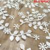 EG-1908247 nailon, hilo de vidrio, bordado, encaje, tallado, bordado, flor, perforado, bordado, vestido de novia