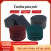 Esponja de Limpeza Aveludada Traseira Redonda 5 Polegadas com Flocos para Polimento de Metal Esponja de Limpeza Industrial para Esmerilhadeira Angular Personalização