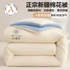 Colcha de algodón lavado al agua de nuevo estilo, doble capa con relleno de algodón, colcha engrosada para primavera y otoño, núcleo de colcha cálido, adecuada para estudiantes, universal para todas las estaciones en Xinjiang