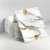 Papel Pintado Autoadhesivo Baño Impermeable Imitación Azulejo Pegatina de Pared Resistente a la Humedad Hogar Base de Papel de Aluminio Baño Anti-moho Mármol Pegatina