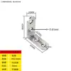 Código de Esquina de Acero Inoxidable Ángulo de Hierro/Soporte para Placa de Estante Soporte en Forma de L Conector Triángulo Pieza de Hierro Soporte de Código de Esquina de Ángulo Recto de 90 Grados