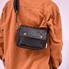 Messenger bag couro genuíno masculino retrô artístico juventude diária combinando nicho personalizado bolsa capa bolsa de ombro moda