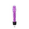 Productos para adultos al por mayor Vibrador de cristal Masturbación femenina AV Stick Pequeño Calvo Dragón Barba Stick Consolador de un solo choque