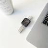 Correa fina de acero inoxidable para Apple Watch S10, iwatch de 1.ª a 9.ª generación, con cuentas de color Starlight.