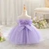 Vestido nuevo para niña, vestido de tutú para niña, vestido floral para actuación, vestido sin mangas, vestido de princesa para niña al por mayor