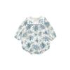 Outono 2020 Bebê Menina Jovem Bebê Senhora Porcelana Azul e Branca Algodão Puro Vestido de Coelho Coelho Manga Longa Macacão de Escalada Vestido de Lua Cheia