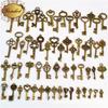 Huang Danjia 59 Accesorios de Joyería Retro Mixtos para Bricolaje, Llaves de Tamaño de Bronce Antiguo, Suministro de Comercio Electrónico Transfronterizo