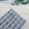 Decoraciones Súper Brillantes de Cristal K9 tipo Caramelo de Roca para Uñas con Sin Base, Pedrería Apilada, Pedrería Rectangular Colorida Deslumbrante para Uñas