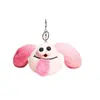 Lindo y Peculiar Perrito de Orejas Grandes con la Lengua Afuera Juguete de Peluche, Adorable Pequeño Monstruo Colgante, Llavero de Dibujos Animados para Mujeres