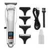 Nueva Cortapelos para Hombre para Salón de Peluquería, Cortapelos Eléctrico para Uso Doméstico para Calvicie y Diseño, Pantalla Digital, Recargable y Larga Duración de Batería