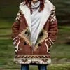 [Processamento Personalizado] Novo Casaco de Inverno Feminino com Pelúcia Estilo Europeu e Americano Casaco com Capuz 3D de Natal Atacado